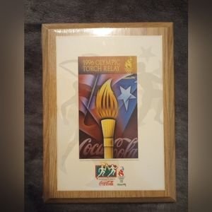 Vintage 1996 Atlanta Olympic Torch Relay wall hanging